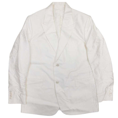 Dior Homme Silk Jacquard Tailored Jacket Peaked Lapel 2 Buttons Single