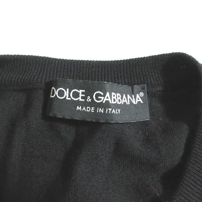 Dolce & Gabbana Lace Docking Knit Cardigan 38 Black — view 4