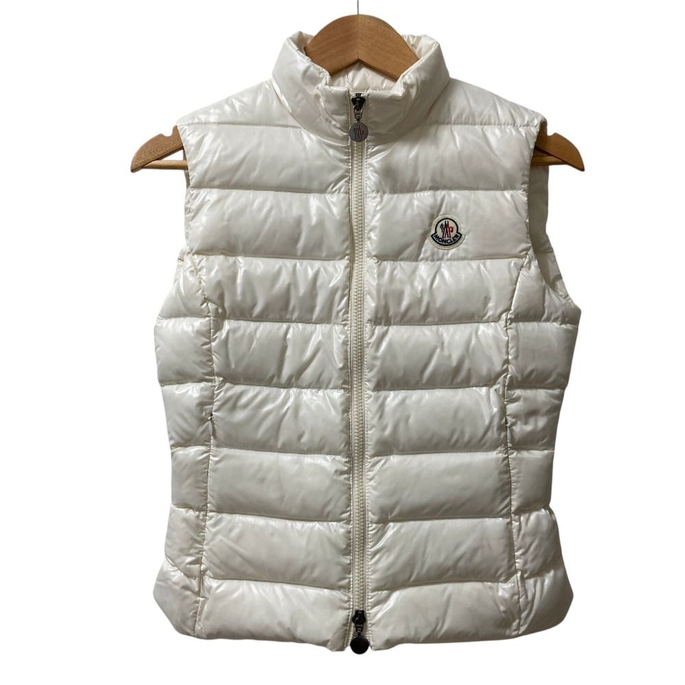 Moncler Ghany Gilet Nylon Down Vest 00 White