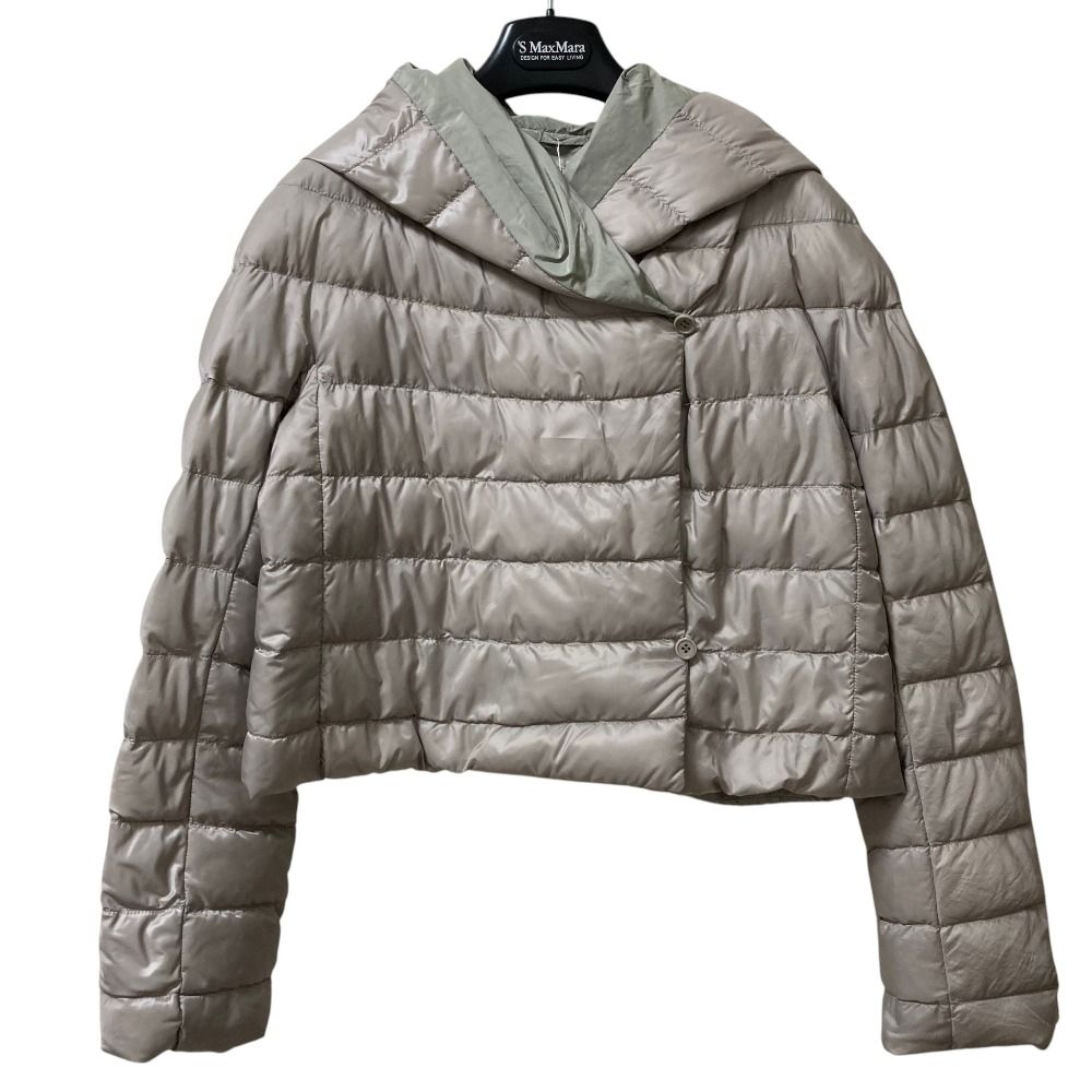 Max Mara the Cube Reversible Short Down Jacket 42 Gray