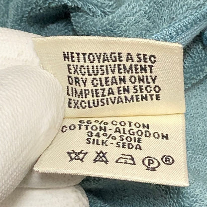 Hermes Silk Jersey Pants Jogger 38 Light Blue — view 7