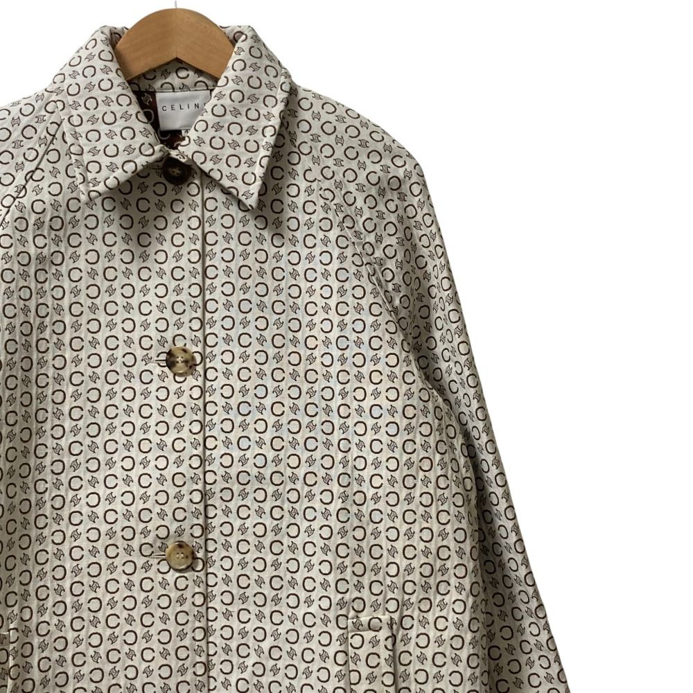 Celine Macadam Color Coat 42 Ivory Brown — view 2