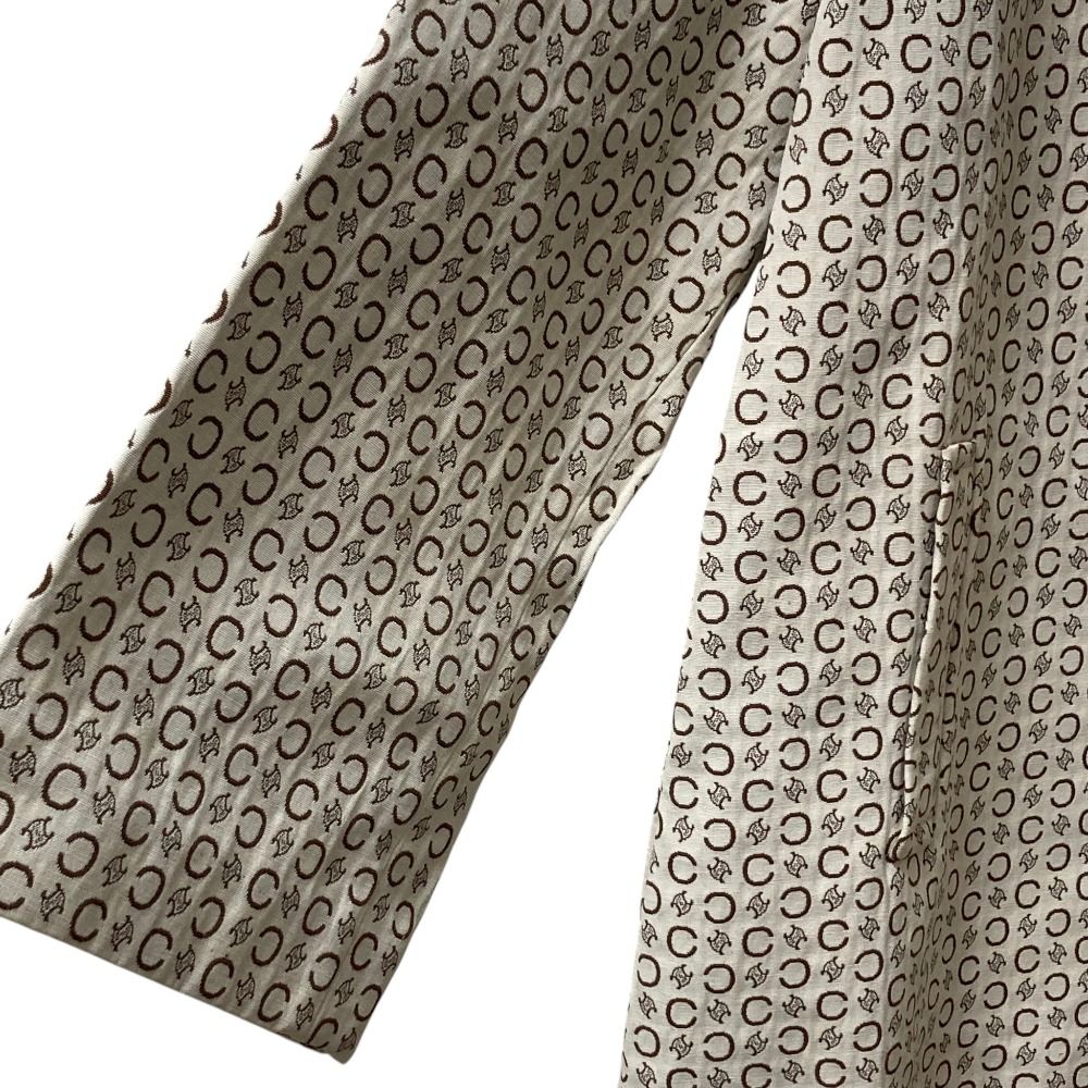 Celine Macadam Color Coat 42 Ivory Brown — view 3