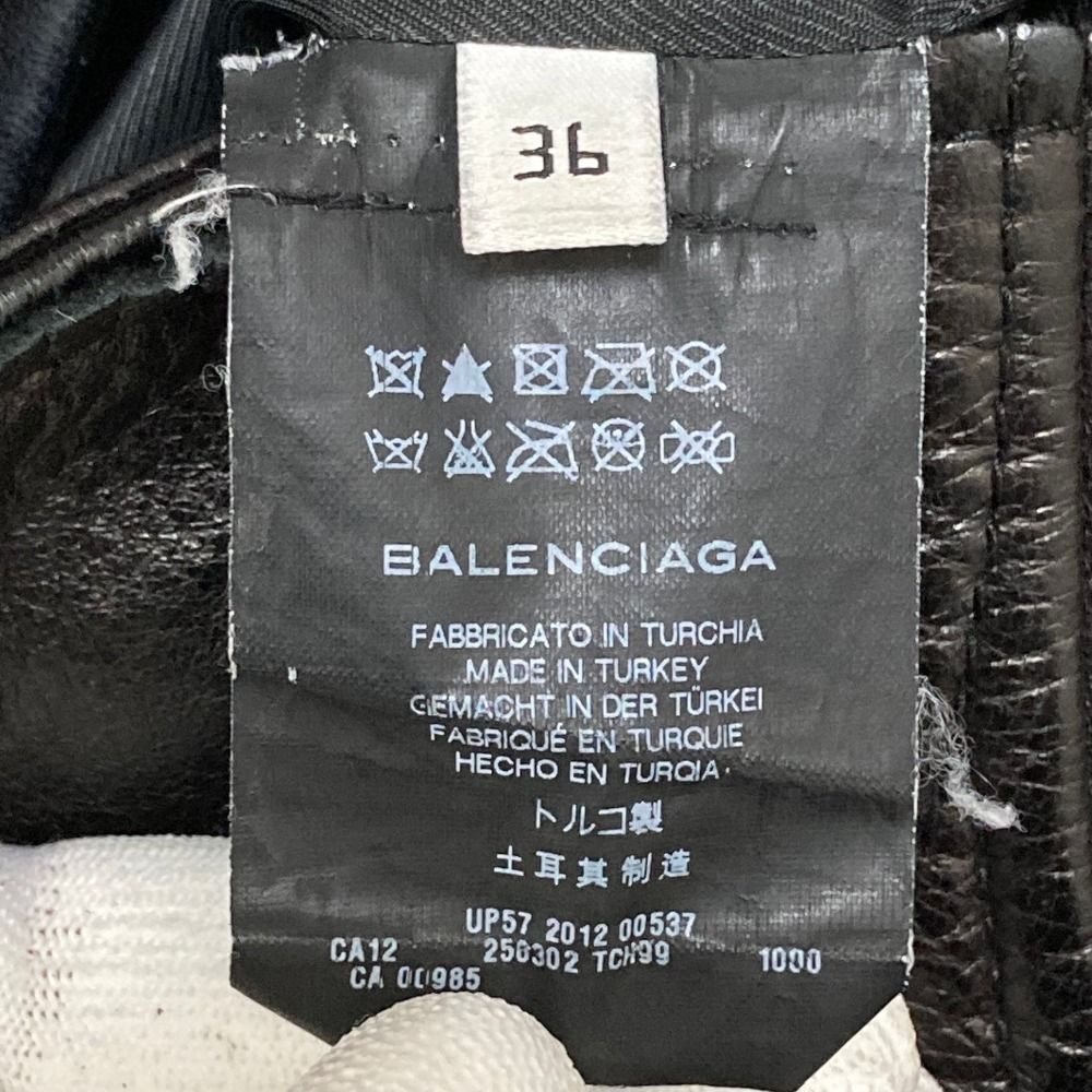 Balenciaga Double Rider's Jacket 36 Black — view 6