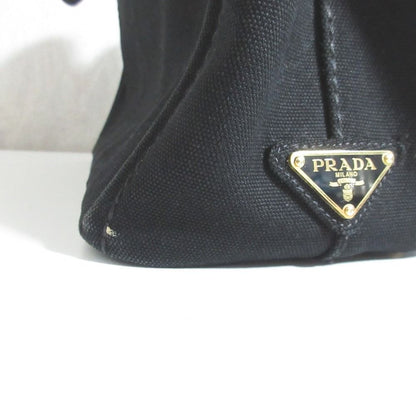 Prada Canapa Canvas 2-Way Tote Shoulder Bag Black — view 9