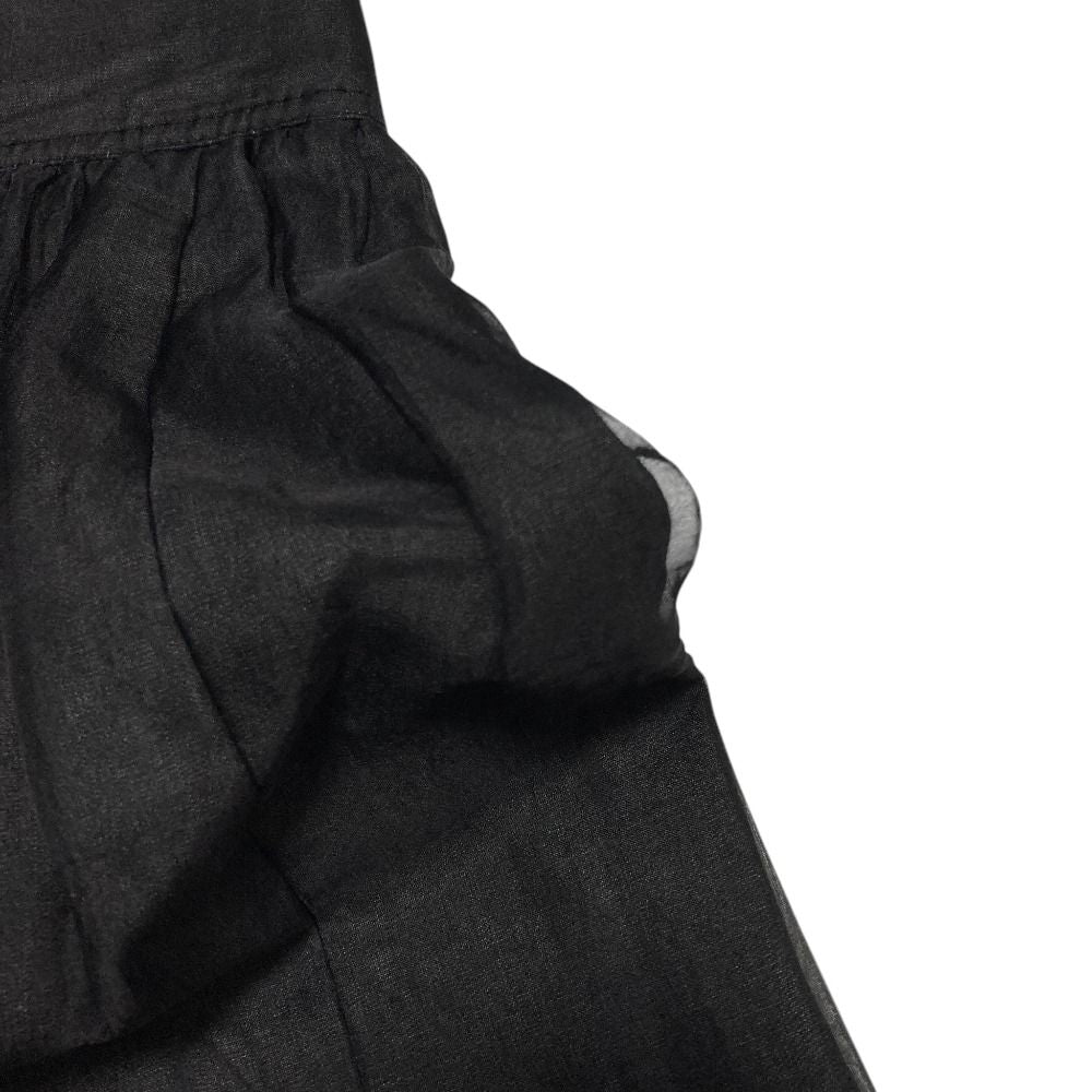 Chanel Cotton Silk Mini Skirt 40 Black — view 4