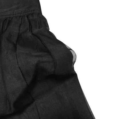 Chanel Cotton Silk Mini Skirt 40 Black — view 4
