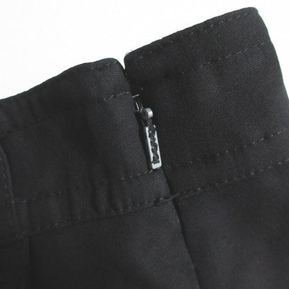 Gucci GG Pearl Button Silk Blend Wrap Skirt 36 Black — view 8