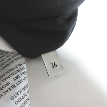 Gucci GG Pearl Button Silk Blend Wrap Skirt 36 Black — view 5