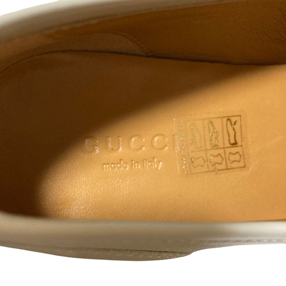 Gucci Jordan Horsebit Loafers Shoes 36 Light Gray — view 7