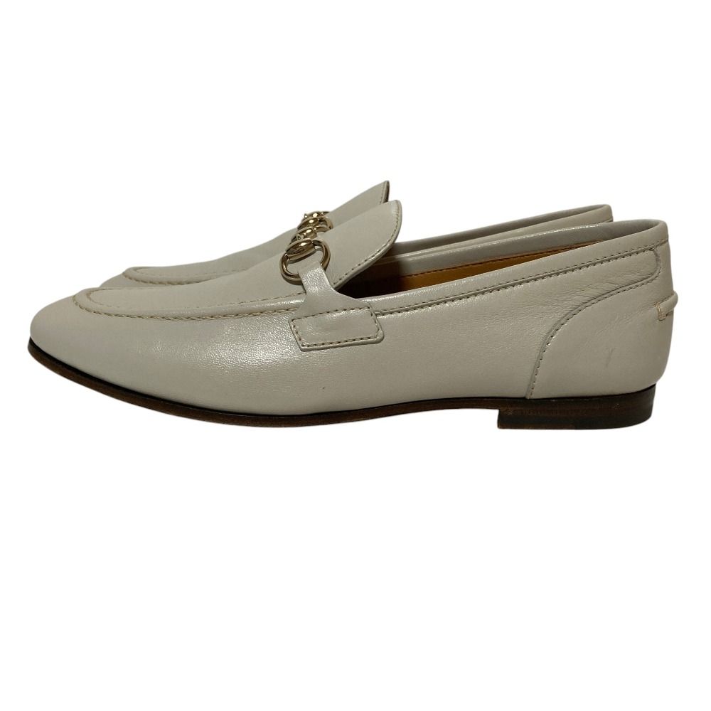 Gucci Jordan Horsebit Loafers Shoes 36 Light Gray — view 2