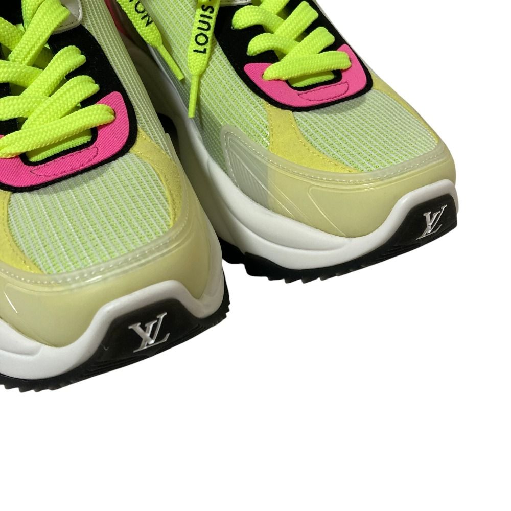 Louis Vuitton Run Away Line Mesh Sneakers 35.5 Yellow Neon — view 6
