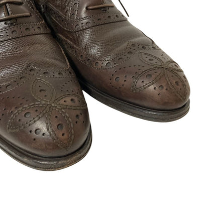 Louis Vuitton Monogram Medallion Leather Shoes 6 Brown — view 6