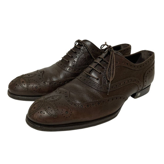 Louis Vuitton Monogram Medallion Leather Shoes 6 Brown