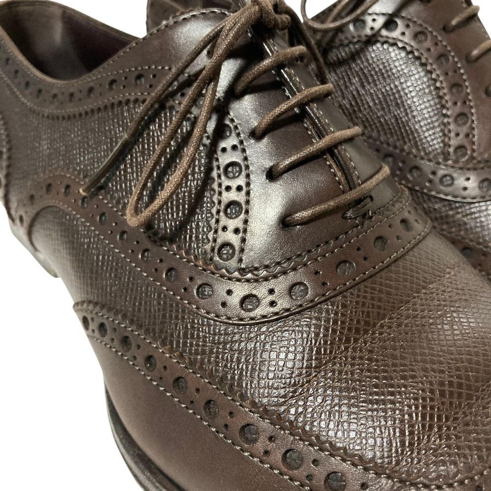 Louis Vuitton Monogram Medallion Leather Shoes 6 Brown — view 7