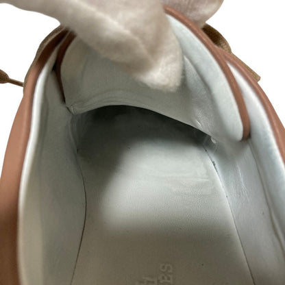 Hermes Happy Low Cut Platform Leather Sneakers 36.5 Beige — view 8