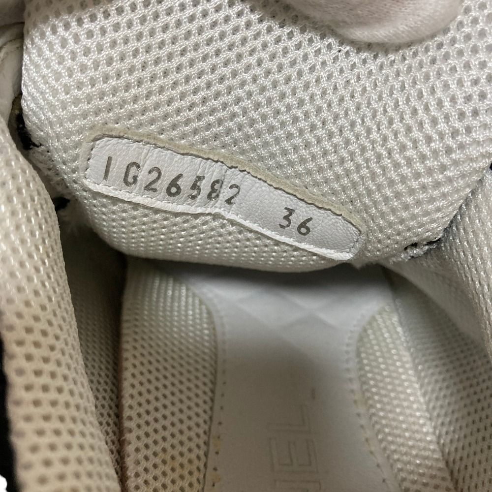 Chanel CC Logo Suede Leather Mesh Sneakers 36 Black White — view 7