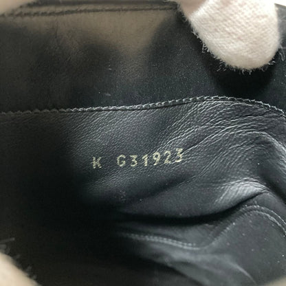 Chanel Camellia Leather Short Boots 36.5 Black — view 8