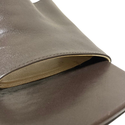 Bottega Veneta Square Toe Open Sandals 37.5 Brown — view 8