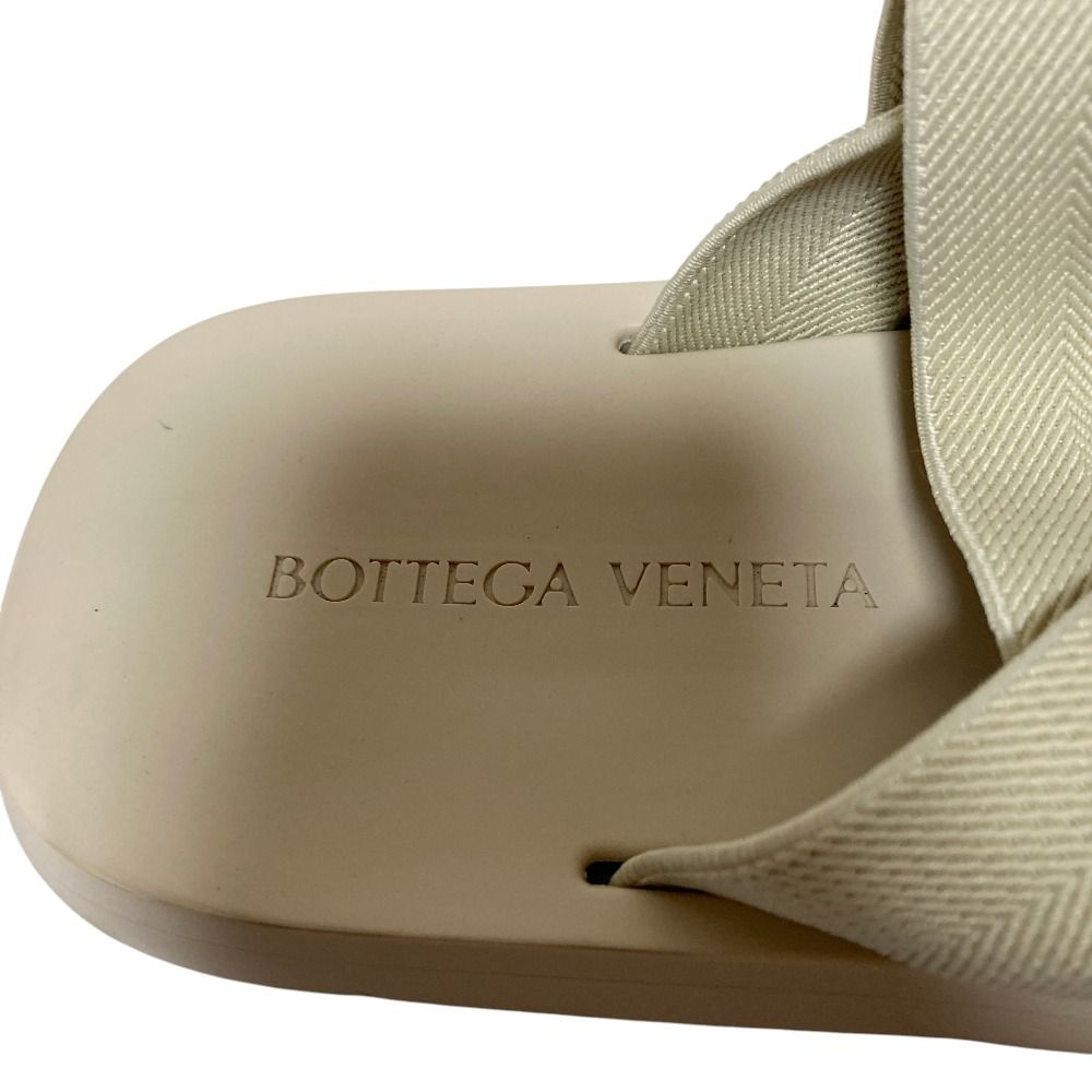 Bottega Veneta Plat Mule Intrecciato Flat Sandals 42 Ivory — view 8