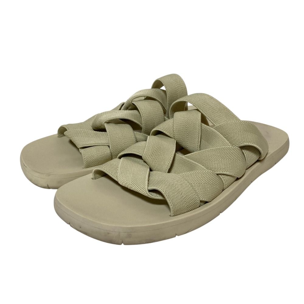 Bottega Veneta Plat Mule Intrecciato Flat Sandals 42 Ivory