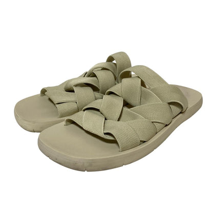 Bottega Veneta Plat Mule Intrecciato Flat Sandals 42 Ivory