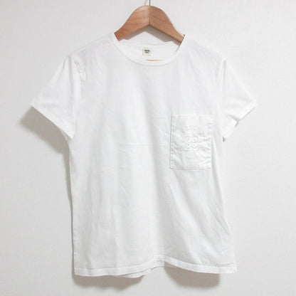 Hermes Embroidered Pocket T-Shirt 36 White