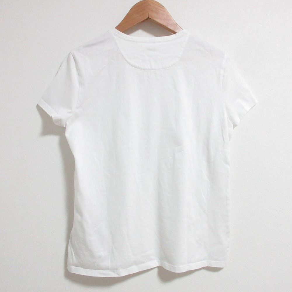 Hermes Embroidered Pocket T-Shirt 36 White — view 2