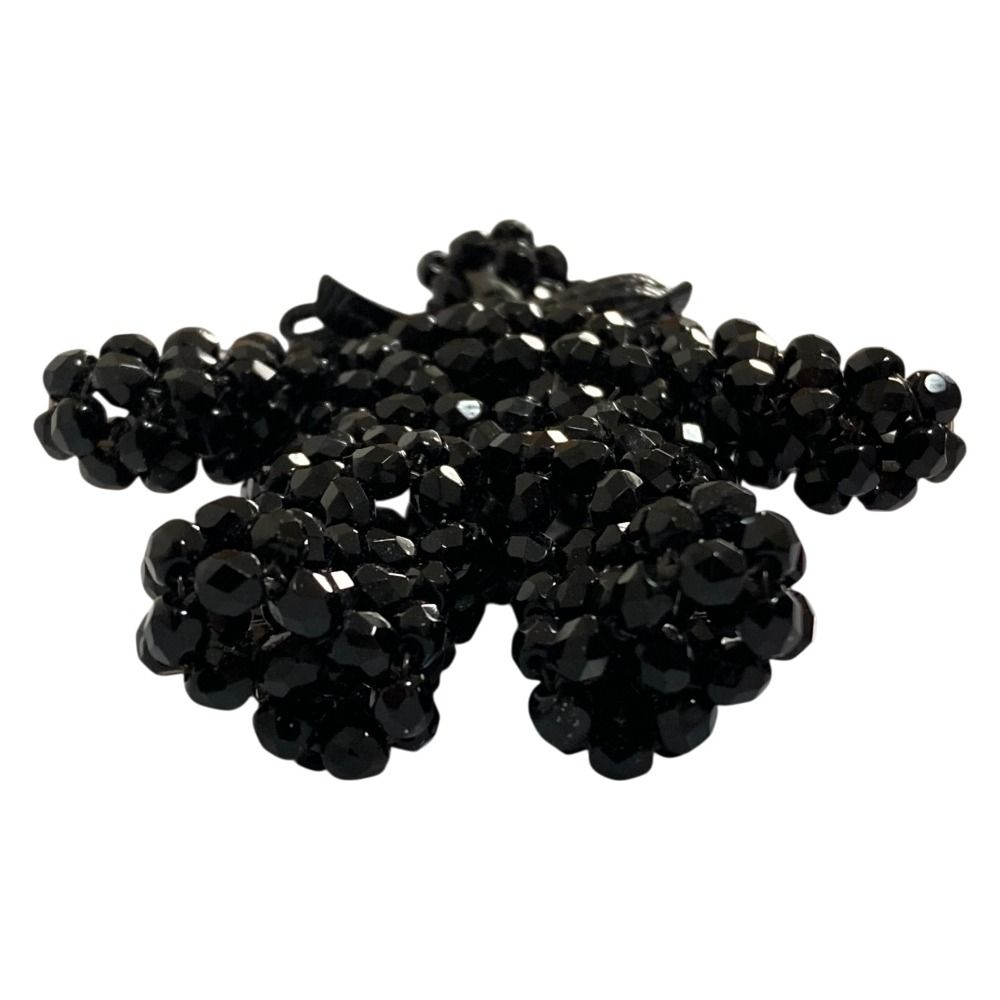 Prada Beads Bear Charm Key Holder Black — view 9