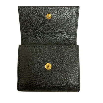 Gucci GG Marmont Trifold Double Flap Wallet Black — view 4