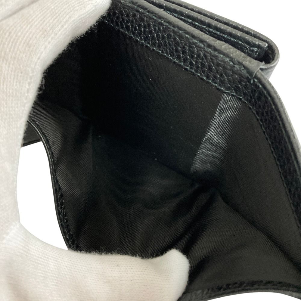 Gucci GG Marmont Trifold Double Flap Wallet Black — view 8