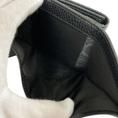 Gucci GG Marmont Trifold Double Flap Wallet Black — view 8