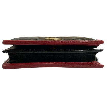 Gucci GG Marmont Quilted Compact Wallet Black — view 4