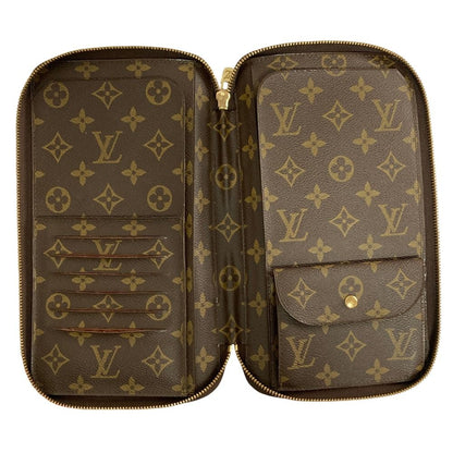 Louis Vuitton Monogram Posh Escapade Travel Case Clutch Brown — view 3
