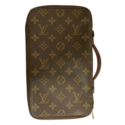 Louis Vuitton Monogram Posh Escapade Travel Case Clutch Brown — view 2