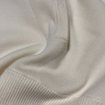 Max Mara Studio Mstvampata Zip Knit Cardigan L Ivory — view 4