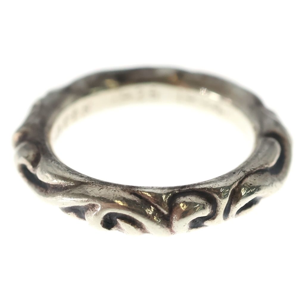 Chrome Hearts Scrl Band Scroll Ring Silver — view 3