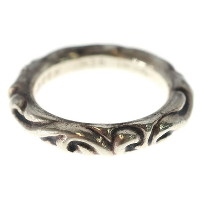Chrome Hearts Scrl Band Scroll Ring Silver — view 3