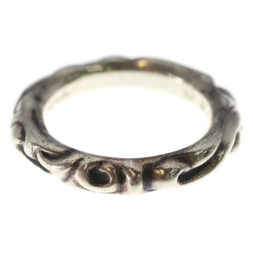 Chrome Hearts Scrl Band Scroll Ring Silver — view 2