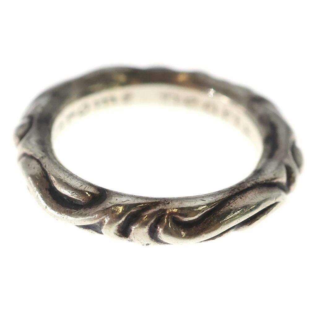 Chrome Hearts Scrl Band Scroll Ring Silver