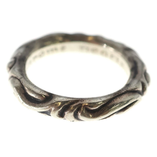 Chrome Hearts Scrl Band Scroll Ring Silver