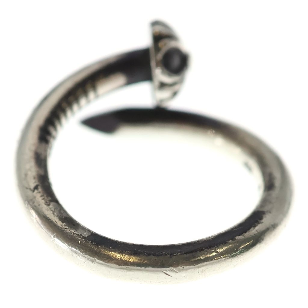 Chrome Hearts Nail Crsball Cross Ball Ring Silver — view 2