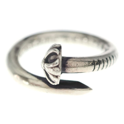 Chrome Hearts Nail Crsball Cross Ball Ring Silver