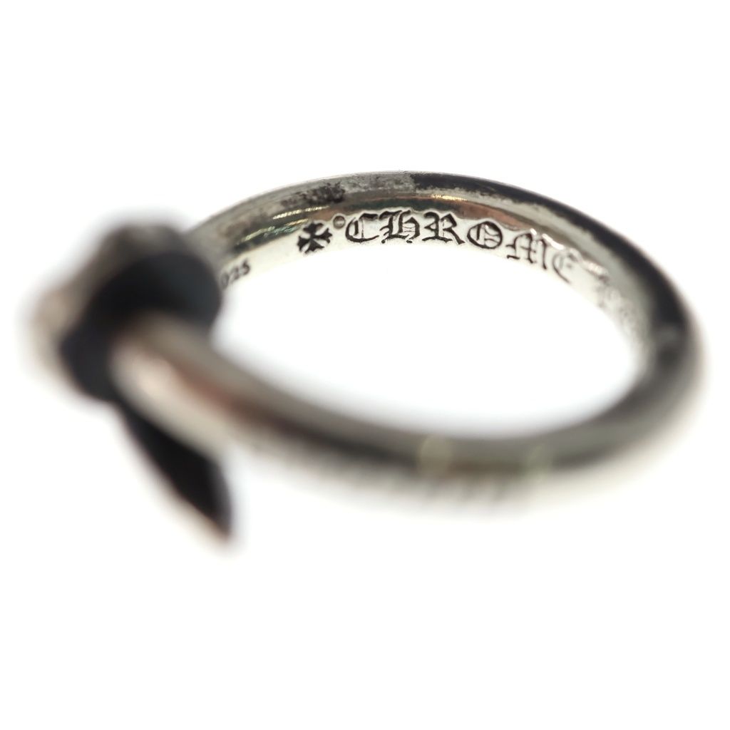 Chrome Hearts Nail Crsball Cross Ball Ring Silver — view 5