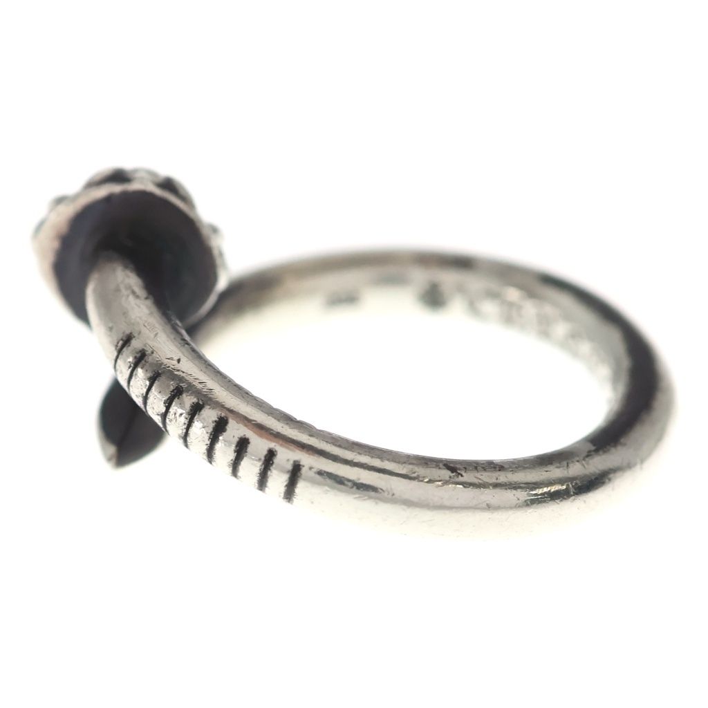 Chrome Hearts Nail Crsball Cross Ball Ring Silver — view 4