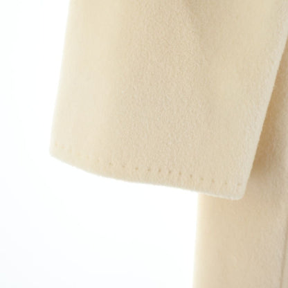 Max Mara Cashmere Blend Wool Double Breasted Che Star Coat Ivory — view 5