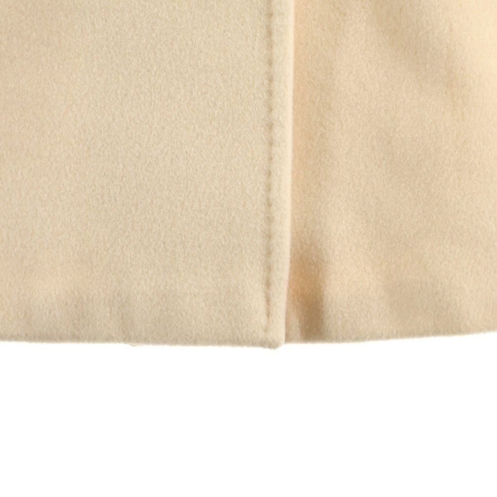 Max Mara Cashmere Blend Wool Double Breasted Che Star Coat Ivory — view 6