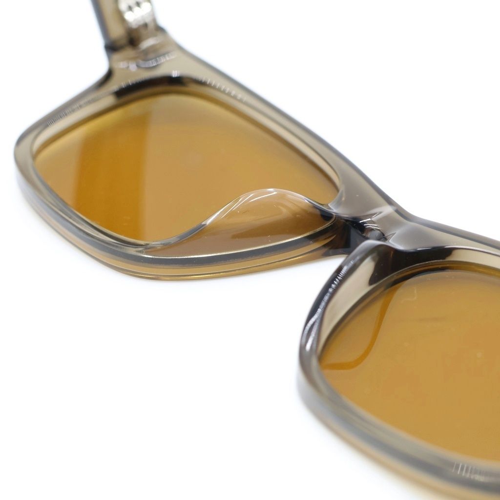 Prada Logo Sunglasses Eyewear Striped Yellow Brown — view 5