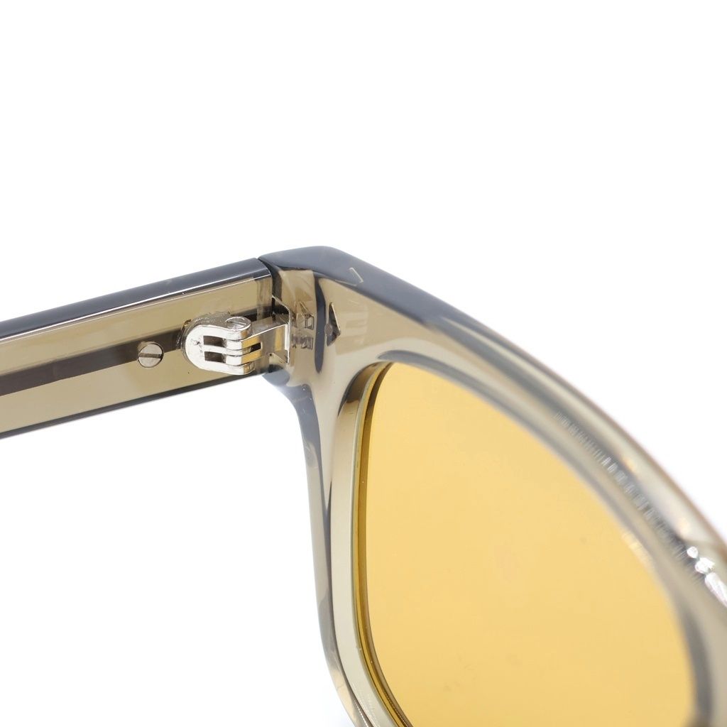 Prada Logo Sunglasses Eyewear Striped Yellow Brown — view 4