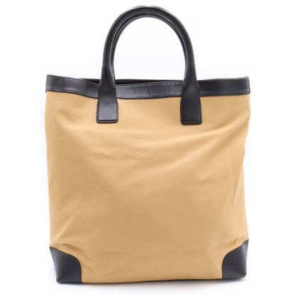Gucci Tote Brown Camel Canvas Leather 002 Gold — view 2